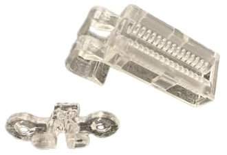 Hillarys-type 35mm/50mm 2-part Valance/Pelmet Clip Set (pack of 3)