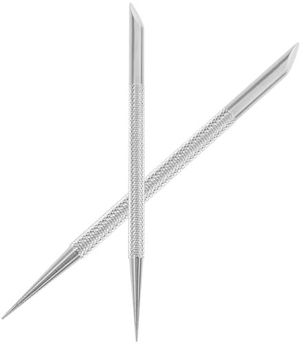 FOMIYES 4 Pièces Peeling Des Ongles Bâtonnets à Cuticules Pour Les Ongles Dissolvant De Cuticule Poussoir à Cuticules En Métal Bâtons De Cuticule Manucure Coupe-ongles Acier Inoxydable