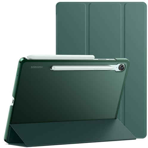 JETech Skyddsfodral för Galaxy Tab S10 Lite/S10 FE/S9 FE, Midnattsgrön | För 10,9, Tunn Genomlysande Baksida, Tri-Fold Stativ, Automatisk Väckning/Sömn, Tunt och Stötsäkert
