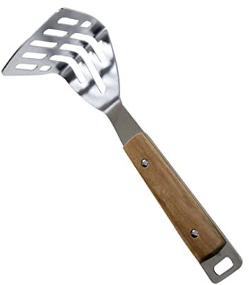 PRETYZOOM Schiaccia Patate Manuale in Acciaio Inox Manico in Legno