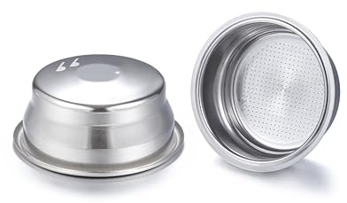 Panier filtrant sous pression compatible avec le filtre Breville Sage BES870/875/880/878/890 Bambino plus BES 500 à deux tasses, accessoires de rechange pour machine à café de 54 mm