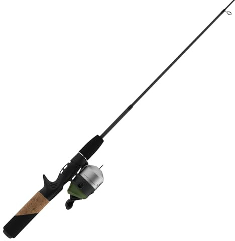Zebco 33 Micro Adventure Spincast Reel and Fishing Rod Combo, 36-Inch Telescopic Rod, Ultra-Light Power, Moderate Action, Silver/Green