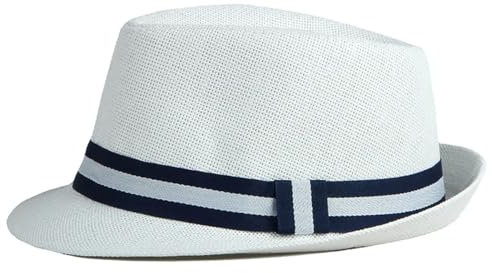 FULUJIDI Fedora Trilby Filzhut Hut Hüte Für Männer Hut Männliche Jazz Kappen Panama Casual Streifen Solid Hut Ht13041Wt