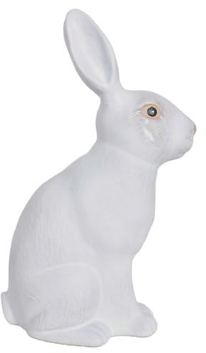Kaninfigur keramisk påskhare hare vit lantlig stil figur påsk lup125 Palazzo exklusiv