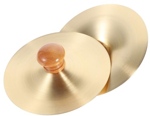 Abaodam Mini platillos de 7 cm, platillos de percusión de cobre, para actuaciones de baile, eventos culturales, fiestas, música tradicional, instrumento de percusión de mano
