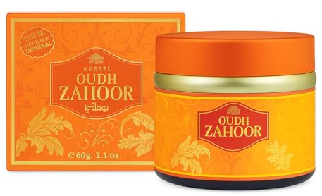 Nabeel Zahoor Oudh Bakhoor Chips 60g – Floral Musky Amber Incense with Mandarin, Rose & Vanilla – Long Lasting Home Fragrance – Includes JRose Trolley Coin Keychain