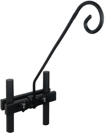 Supporti per piante, 615 g, stabile, resistente, in metallo per esterni, rivestimento in acciaio, supporto per balconi e scale, giardino, cortile, fattoria, recinto, portico, fioriera