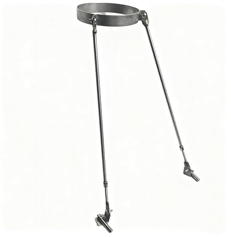 1pc Chimney Pipe Support Bracket - 304 SS Wall-Mounted Stove Pipe Brace with Expansion Screws for Enhanced Stability(180mm)