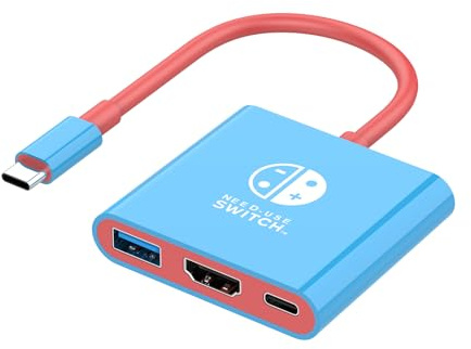AHGEIIY Switch 2 Dock Switch Dockingstation für Nintendo, Switch2 tragbarer TV-Adapter unterstützt 4K 60Hz TV-Modus, kompatibel mit Steam Deck/Switch2 OLED, Reisedockingstation