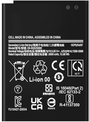 [3600mAh] Batterie pour Samsung Galaxy XCover 5 (EB-BG525BBE), 2026 Nouvelle batterie de remplacement haute capacité pour Galaxy XCover 5 pour les modèles SM-G525F, SM-G525F/DS, SM-G525N
