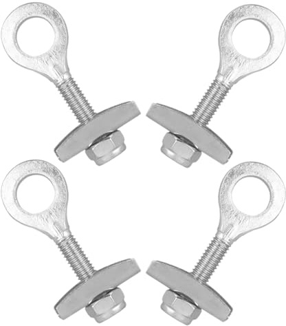 Cabilock Tendeur de Chaîne Arrière Vélo Réglable en Alliage d'acier 4 Pièces Compacts Légères pour BMX Vélos à Pignon Fixe Accessoire de Réparation et Réglage Précis pour
