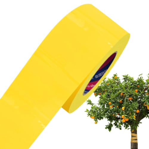 Gelbes Insekten-klebeband-leimringe Für Obstbäume Selbstklebend