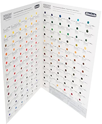 Schmincke HORADAM AQUARELL Dotcard Testkarte mit 140 Farbtönen - 14 999 140