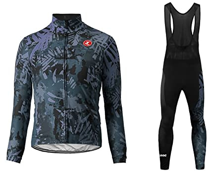 UGLY FROG Herren Fahrradbekleidung Set Lang Winter Radjacke und Fahrradhosen