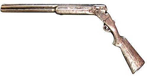 Ansteckpin Schrotflinte | für den Hut oder das Revers | Perfekt zum Jagd-Outfit | Anstecker Pin Button | Altsilber
