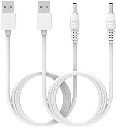 Ersatz-Ladegerät, kompatibel mit FOREO Luna Mini 3 Ladegerät, 1 m, tragbares USB-Ladekabel, für Luna 4/Luna 3/Luna 3 Plus/Luna Mini 3/Luna Mini 2/Luna go Gesichtsreiniger, 2er-Pack
