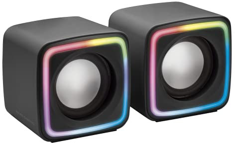 Mars Gaming MS1, Altoparlanti da Gioco 10W, sSubwoofer, 3.5mm Jack e USB, 6 Driver Audio