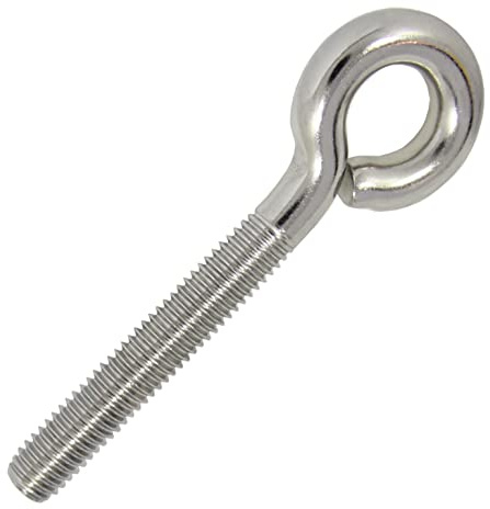 10 Stück Ösenschraube mit metrischem Gewinde M5-50 mm aus Edelstahl A2 | Ideal für Sonnensegel-Befestigung und universelle Aufhängungen, Ringschraube, Augenschraube, Ösengewinde, Augbolzen.