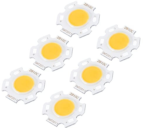 MECCANIXITY COB LED Light Chip Beads 20mm 10W 260mA Energy Saving Bulb for Spotlight Floodlight Pack of 10, Warm White