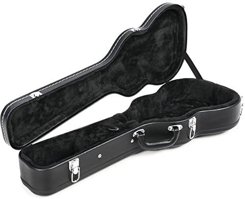 Lanikai HWC-B Hartschalenkoffer für Ukulele mit gewölbter Oberseite aus Holz, Bariton-Hartschalenkoffer für Ukulele mit gewölbter Oberseite
