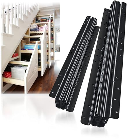 Unterbau Schwerlastauszug Schubladenschienen Vollauszug 100kg 1000-2250mm