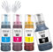 ASEKER 102 Tinte Multipack Kompatibel für Epson EcoTank ET-2750 ET-2756 ET-2850 ET-2851 ET-2856 ET-3700 ET-3750 ET-3850 ET-4500 ET-4700 ET-4750 ET-4850 ET-4856 ET-1500 Drucker (BK/C/M/Y)