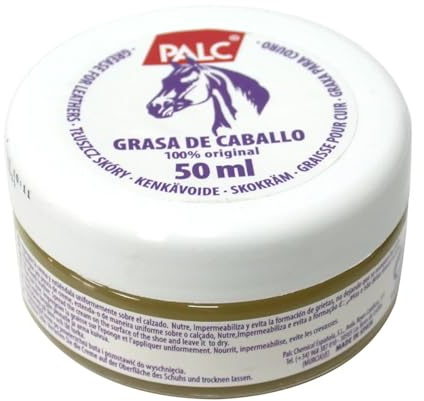 Palc Palc - Grasso per cavalli, in pelle, 50 ml, confezione da 3