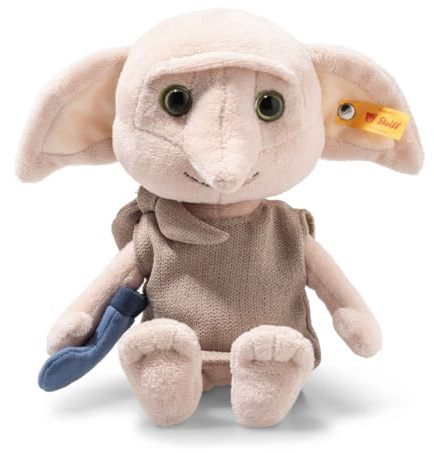 Steiff Kuscheltier Dobby, Harry Potter, Süßes Stofftier mit Kunststoffaugen, Kinder, Jungen & Mädchen, Friends, Plüschtier 26 cm, Mehrfarbig, 024207