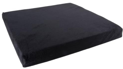 bescomedical Rollstuhl Sitzkissen SIKI 54 cm Schwarz - Universalkissen | Komfortkissen aus Qualitäts-Schaumstoff - atmungsaktives Kissen mit abnehmbarem Bezug - waschbar bis 30°C, druckentlastend