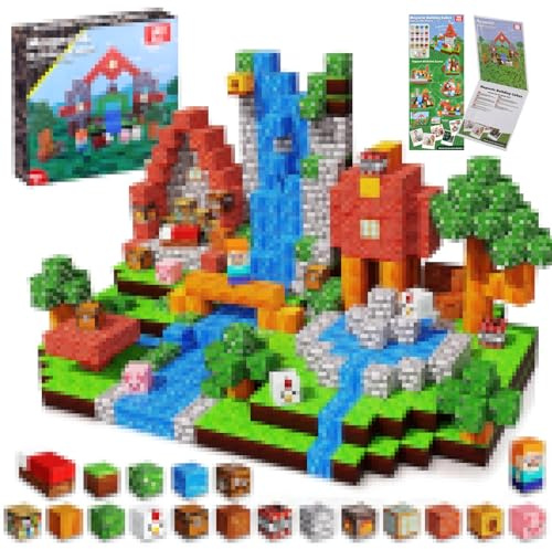 PQETBV Costruzione Magnetica Bambino 100 Pezzi, Blocco Cubo Magnetico per Ragazzo e Ragazza, Giocattolo Creativo Montessori Bambini 3 4 5 6 7 8 9 10 11 12 Anni Gioco