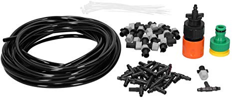 Haofy Irrigation System, Plastic Misting Sprayer for Greenhouses, Easy Installation, Water-Saving Automatic System for Flower Beds, Hanging Baskets