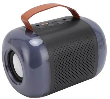 Dpofirs Machine de karaoké Portable élégante avec 2 Microphones sans Fil, Ensemble de Micros avec Haut-Parleur pour Enfants et Adultes, Fête à la Maison, Effets D'éclairage étonnants (Black)