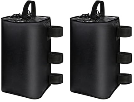 Hipzeepo Anti-Tip Tent Stakes 2 Pack 10L Canopy Water Weights, Water Bag Weights, Heavy Duty Leg Weight Bags for Wind