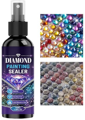 Rhinestone Painting Sealing Spray – Liquid 100ml Bottle |Art Glossy Sealant