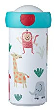 Mepal - Gourde Campus - Gobelet pour Boire - Gourde Étanche pour Enfants - Tasse pour Boire Réutilisable - Sans BPA et Lavable au Lave-Vaisselle - 300 ml - Animal Friends