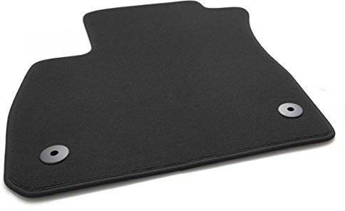 Fahrermatte kompatibel mit Opel Mokka (2012-2019) Velours Fußmatte Automatte Matte in Original Qualität Fahrerseite schwarz