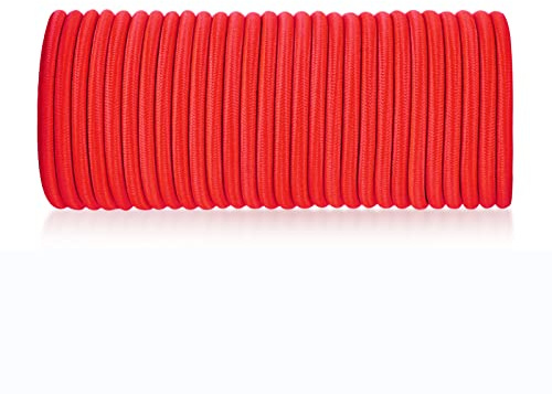 8 mm * 20M rot, elastisches Sicherheitsseil, Bungee-Gurte, Frachtnetze, Sicherung von Gegenständen, DIY-Projekt