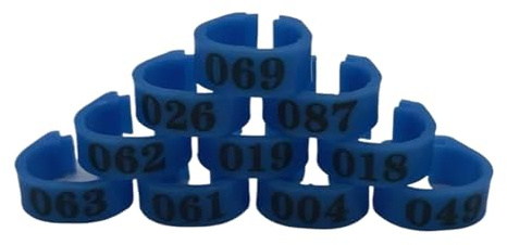 100 Stück/Set Innendurchmesser 8 Mm Taubenbein Geflügel Taube Vogel Papagei Clip Ringe Band Fußring Taubenbedarf Vogelgeräte
