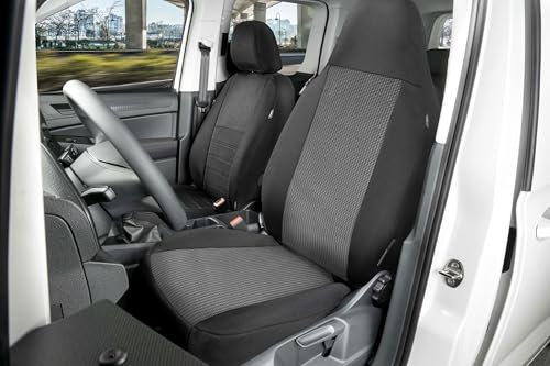 Walser Transporter Sitzbezüge Universalgröße, Autoschonbezug für 1 Einzelsitz (Pilotensitz), Auto Sitzbezüge aus Premium Jacquard, Einzelsitzbezug Transporter, Auto Sitzauflagen für Van