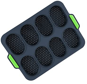 TOPPERFUN 2 piezas Molde de Silicona para Hornear Pan Molde de Pan Pequeño Antiadherente de Silicona de Alimenticio para Repostería Cocina Color Gris Oscuro para Panes Pasteles y Repostería