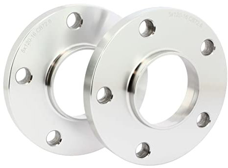 S SUMEX Separadores de Rueda Kit de 2 Piezas de Grosor 16mm Anclaje 5x112 Buje 57,1 Tornillos Conicos Metrica 14x1,50
