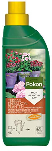 Pokon Balkon- und Kübelpflanzen Flüssigdünger 500ml, Flüssiger Qualitäts-Dünger für alle Blühpflanzen auf Balkon und Terrasse