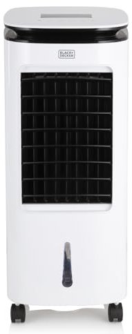 BLACK+DECKER BXAC65002GB Digital Air Cooler, 3 Speed Settings with 7 Litre Water Tank, 8 Hour Timer, LED Display, Remote Control, 65W, White