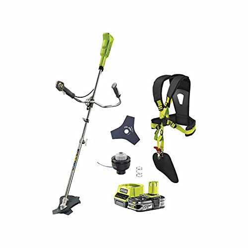 Pack RYOBI débroussailleuse 18V One+ OBC1820B - 1 Batterie 2.5Ah - 1 Chargeur Rapide RC18120-125