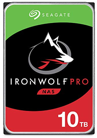 Seagate IronWolf Pro 10TB NAS Internal Hard Drive HDD – CMR 3.5 Inch SATA 6Gb/s 7200 RPM 256MB Cache for RAID Network Attached Storage, Rescue Services