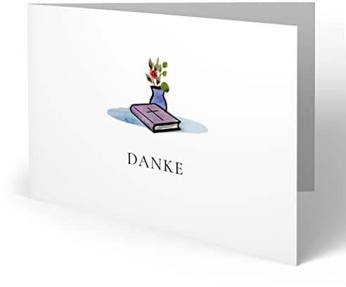 (60 x) Konfirmation Dankeskarte Konfirmationskarten Danksagung Karten - Bibel