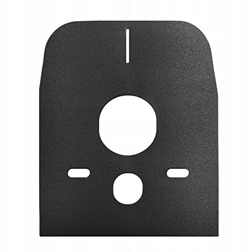 ADGO Lot de 10 tapis d'isolation acoustique pour cuvette de WC ou bidet en mousse scellée à suspendre côté coupé Noir