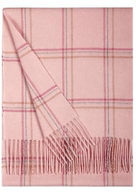 SEECOSY Schal aus 100% Kaschmir – Karierter Tartan-warmer, weicher Schal, Geschenk für Männer und Frauen