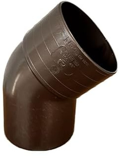 Curva tonda 45° per pluviali - Colore Rame antico - Diametro 100