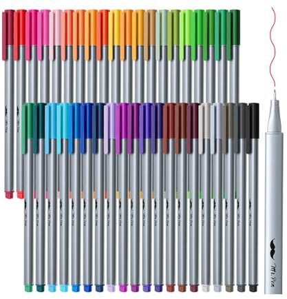 Mr. Pen- Colored Fineliner Pens, 40 Pack, 0.4mm Fine Point, Smooth Bible Journaling Pens for Detailed Drawing, Note-Taking, Coloring, Sketching, Planning & Art Projects, School Supplies